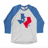 Texas Hockey Apparel Raglan 3Qtr Sleeve Tee - Adult