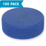 Ice Hockey Practice Puck - Mite Blue 4 Ounce - 100-Pack