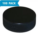Official Ice Hockey Puck - Black - 6 Ounce - 100-Pack