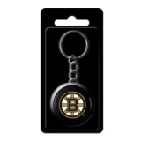 InGlasco NHL Puck Keychain - Boston Bruins