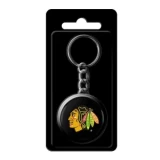 InGlasco NHL Puck Keychain - Chicago Blackhawks