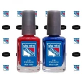 NHL Nail Polish 2 Pack With Decals - New York Rangers