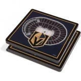 YouTheFan NHL 3D StadiumView Coaster 2 Pack - Vegas Golden Knights