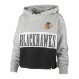 47 Brand Lizzy Cut Off Hoodie - Chicago Blackhawks - Womens