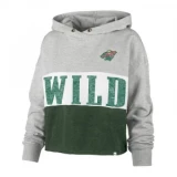 47 Brand Lizzy Cut Off Hoodie - Minnesota Wild - Womens