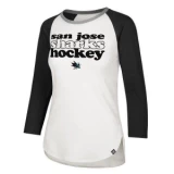 47 Brand Hollow Stack Raglan Tee SJ Sharks - Womens