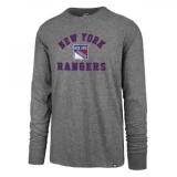 47 Brand Varsity Arch Super Rival Long Sleeve Tee - NY Rangers - Adult