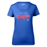 Levelwear Tail Sweep Daily Short Sleeve Tee Shirt - New York Rangers - Womens