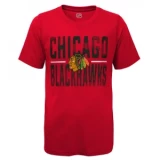 Outerstuff Hustle Ultra Tee- Chicago Blackhawks - Youth