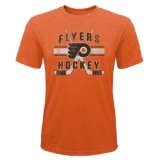 Outerstuff Super Stripe Short Sleeve Tri Blend Tee Shirt - Philadelphia Flyers - Youth