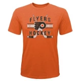Outerstuff Super Stripe Short Sleeve Tri Blend Tee Shirt – Philadelphia Flyers - Youth