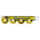 Mission Hi-Lo Street Outdoor Hard 82A Roller Hockey Wheel - Yellow - 4 Pack