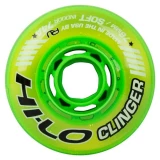 Mission Hi-Lo Clinger X-Soft Indoor 74A Roller Hockey Wheel - Green