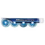 Mission Hi-Lo Court Indoor Soft 76A Roller Hockey Wheel - Blue - 4 Pack