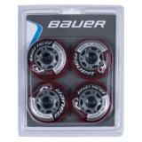 Bauer XR3 Indoor 76A Roller Hockey Wheel - Red - 4 Pack
