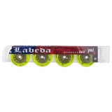 Labeda Union X-Soft 74A Roller Hockey Wheel - Yellow - 4 Pack