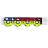 Labeda Addiction XXX 78A Roller Hockey Wheel - White/Neon Yellow - 4 Pack