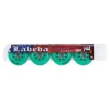 Labeda Addiction Grip 76A Roller Hockey Wheel - Teal - 4 Pack