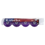 Labeda Addiction Grip 76A Roller Hockey Wheel - Purple - 4 Pack