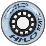 Mission Hi-Lo Static Soft Indoor 76A Roller Hockey Wheel - Blue