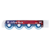 Labeda Gripper Millennium X-Soft 74A Roller Hockey Wheel - Clear/Blue - 4 Pack