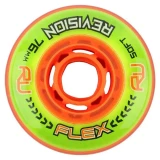 Revision Flex Soft 74A/76A Roller Hockey Wheel - Green/Orange