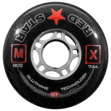 Red Star MX GT 74A Roller Hockey Wheel - Black