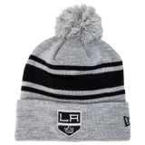 Bauer Los Angeles Jr. Kings Team Stripe New Era Pom Knit Beanie