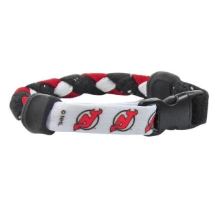 Swanny's New Jersey Devils Skate Lace Bracelet