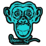 Monkey Sport by Pepper Foster - Monkey Logo Sticker (Teal)