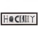 Painted Pastimes Hockey Matted Frame