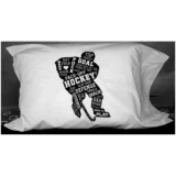 Painted Pastimes Hockey Player Pillow Case
