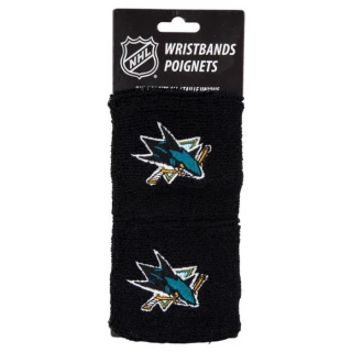 Franklin San Jose Sharks NHL Wristbands - 2 Pack