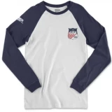 Streaker Sports 1980 USA Hockey Long Sleeve Raglan Shirt - Adult