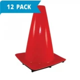 Weighted Cone 12 Inch-vs-2 Inch Agility Cones - 6 Pack (120 cones total)
