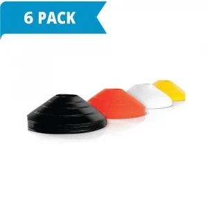 2 Inch Agility Cones - 6 Pack (120 cones total)
