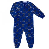 Outerstuff Raglan Zip Up Coverall - St. Louis Blues - Newborn