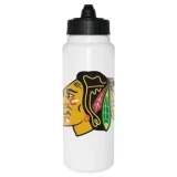 InGlasco NHL Water Bottle - Tall Boy 1000ml - Chicago Blackhawks