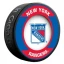 InGlasco NHL Retro Hockey Puck - New York Rangers