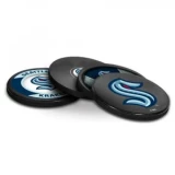 InGlasco Puck Coasters Pack - Seattle Kraken