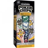 MasterPieces 100 Pack Poker Chips - Pittsburgh Penguins