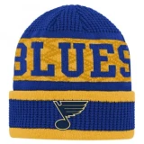 Outerstuff Puck Pattern Cuffed Knit - St. Louis Blues - Youth