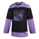 Adidas Hockey Fight Cancer Authentic Practice Jersey - New York Rangers - Adult