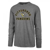 47 Brand Varsity Arch Super Rival Long Sleeve Tee - Pittsburgh Penguins - Adult