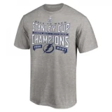 Fanatics Tampa Bay Lightning Back-To-Back Stanley Cup Champions Tee