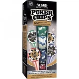 MasterPieces 100 Pack Poker Chips - Vegas Golden Knights