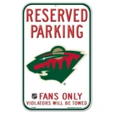 Wincraft NHL Reserved Parking Sign - Minnesota Wild