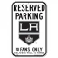 Wincraft NHL Reserved Parking Sign - Los Angeles Kings